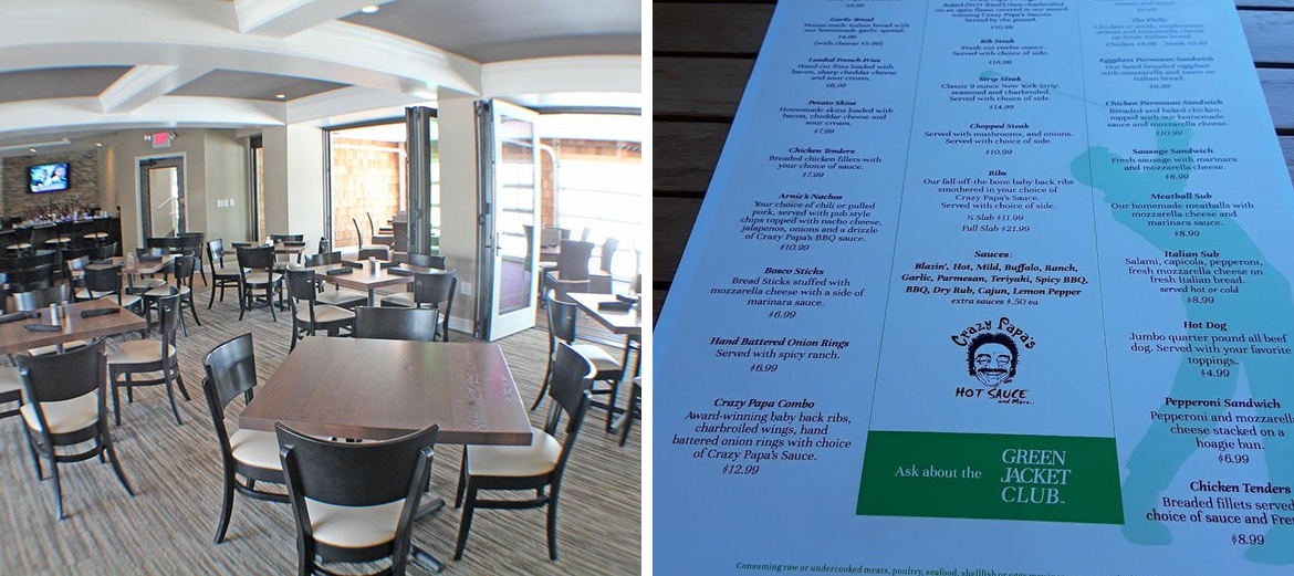 Arnie's Clubhouse Grill Menu
